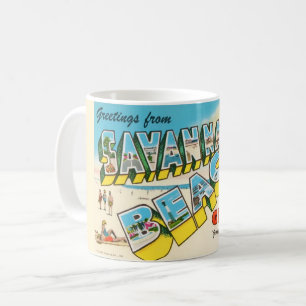 Savannah Beach Georgia Välkomstmugg Kaffemugg