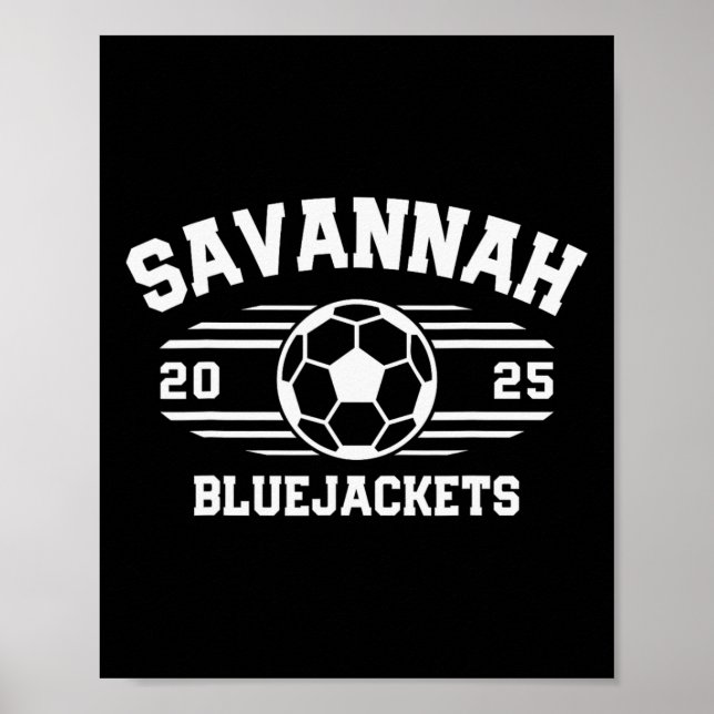 Savannah Bluejackets Fotboll Byll 2025 Hs  Poster (Framsidan)