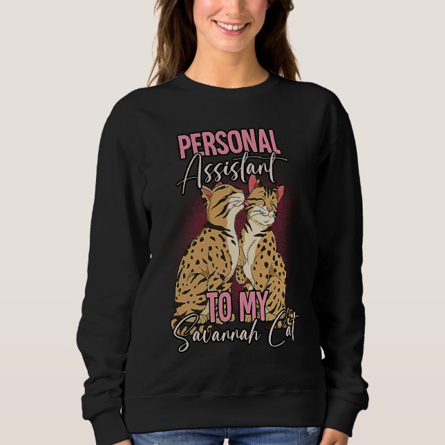 Savannah Cat  10 T Shirt (Framsida)