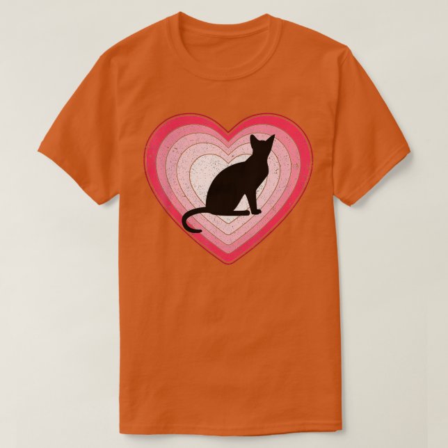 Savannah Cat Heart Valentine Day Älskare Kitten G T Shirt (Design framsida)