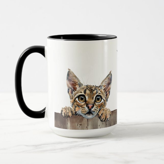 Savannah Cat Mugg (Vänster)