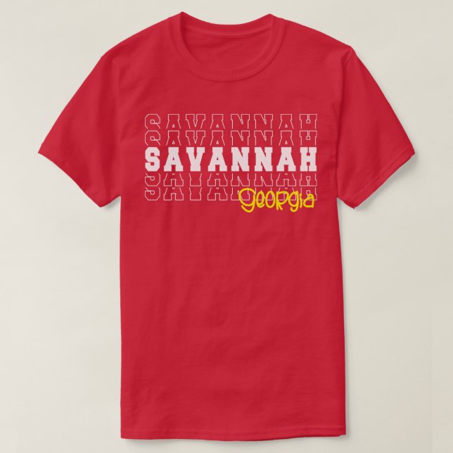 Savannah city Georgia Savannah GA T Shirt (Design framsida)