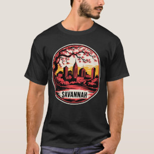 Savannah City Georgia USA T Shirt
