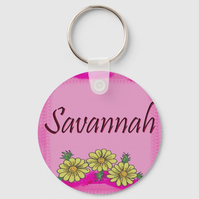 Savannah Daisy Keychain Nyckelring (Framsida)
