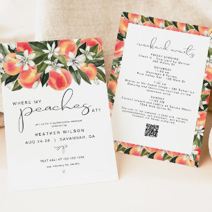 SAVANNAH där mina persikor vid Bachelorette Inbjudningar