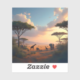 Savannah Dawn - Square Vinyl Klistermärken