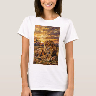 Savannah Family Lion Art T‑Shirt Unisex  T Shirt