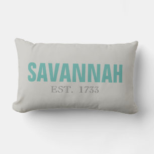 Savannah Ga EST 1733 Beach Dekorativ kudde