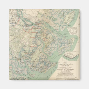 Savannah, Ga och närhet Magnet