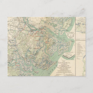 Savannah, Ga och närhet Vykort