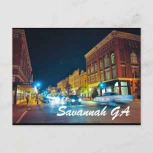 Savannah GA Vykort