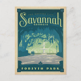 Savannah, GA Vykort