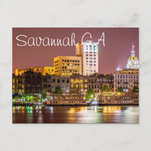 Savannah GA Vykort