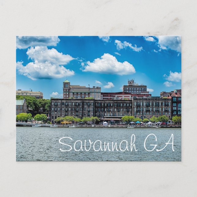Savannah GA Vykort (Framsida)