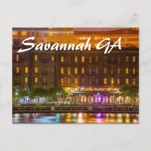 Savannah GA Vykort