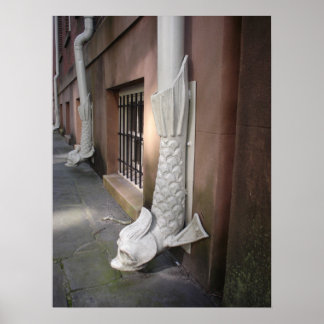 Savannah Gargoyle Framed Print Poster
