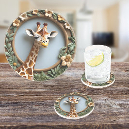 Savannah Gaze Round Sandstone Underlägg