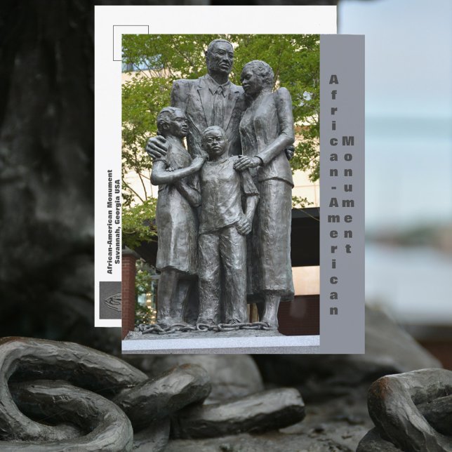 Savannah Georgia Afrikansk-amerikanska monumentet Vykort (Skapare uppladdad)