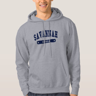 Savannah Georgia College Stil T-skjortor Tröja Med Luva