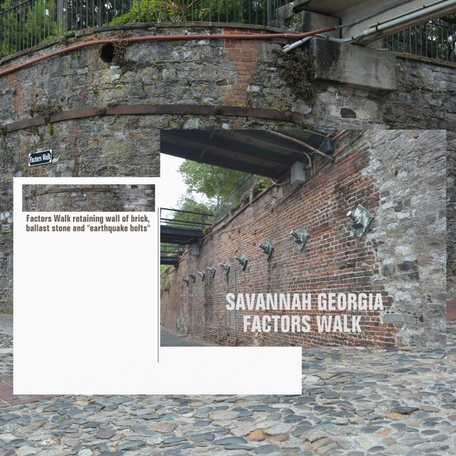 Savannah Georgia Factors Walk Fotografisk Vykort (Skapare uppladdad)