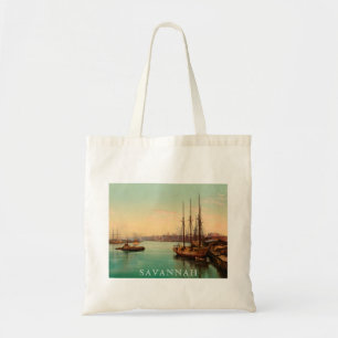 Savannah Georgia Historic River Scene Poster Tygkasse