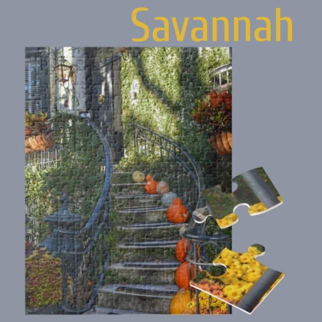 Savannah Georgia Historik Hem Hösten Pussel (Skapare uppladdad)