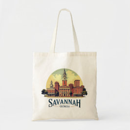 Savannah Georgia Siluett Tygkasse