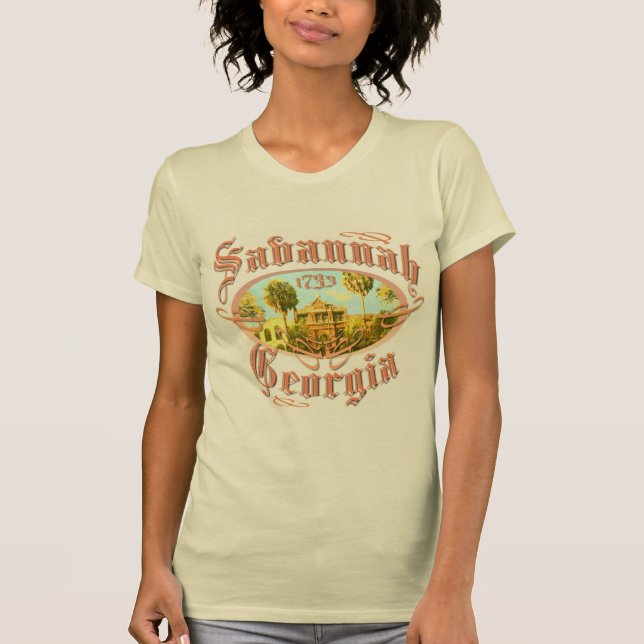 Savannah Georgia T-shirt (Framsida)