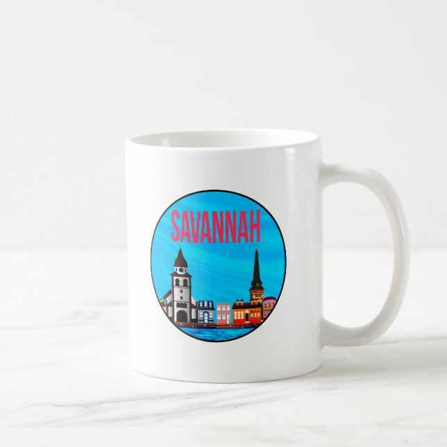 Savannah Georgia-tänkesättet Kaffemugg (Höger)