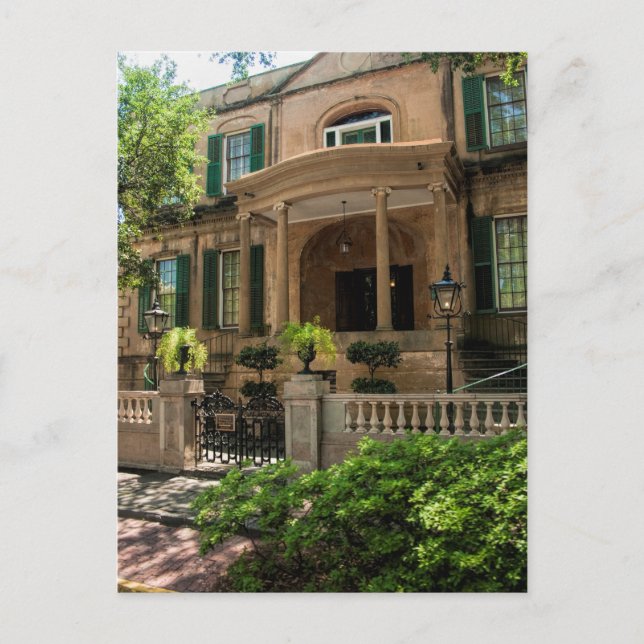 Savannah Georgia Victorian Historical House 2 Vykort (Framsida)