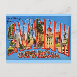 Savannah Georgia Vintage vykort