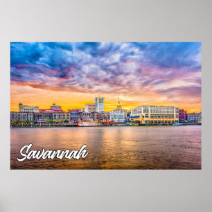 Savannah, Georgien, Förenade Stater Poster