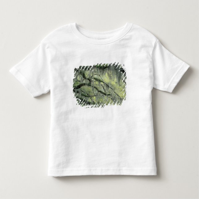 Savannah, Georgien, Live Oak träd indränkt med T-shirt (Framsida)