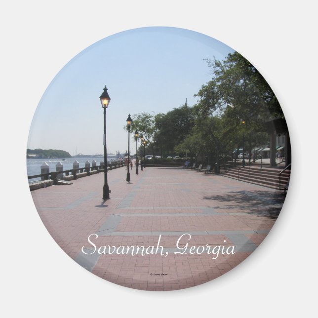 Savannah, Georgien Magnet (Framsidan)