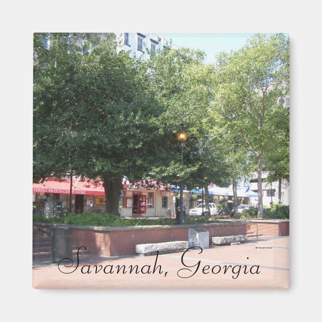 Savannah, Georgien Magnet (Framsidan)