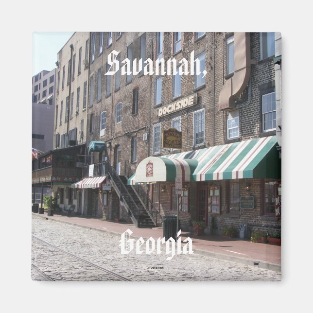Savannah, Georgien Magnet (Framsidan)