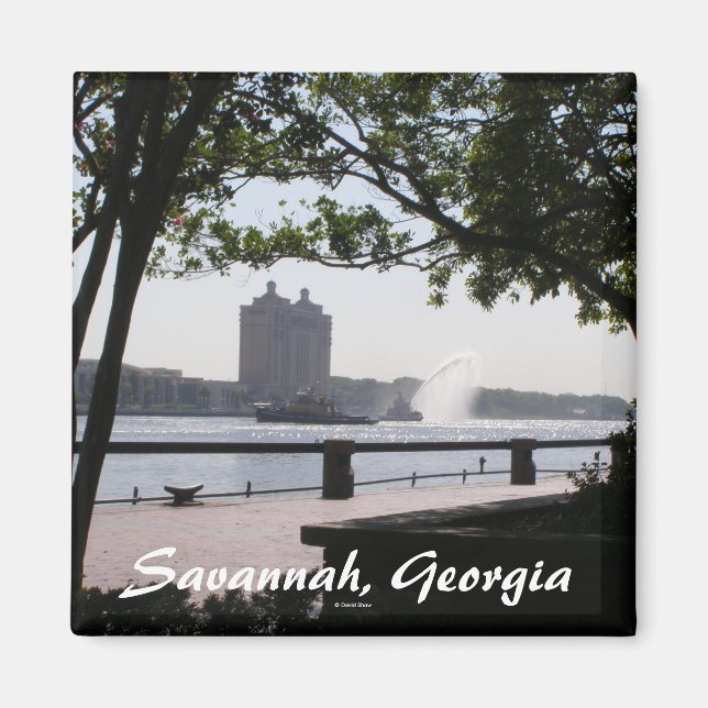 Savannah, Georgien Magnet (Framsidan)