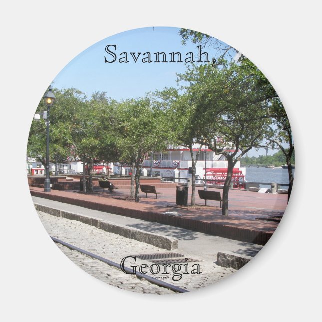 Savannah, Georgien Magnet (Framsidan)