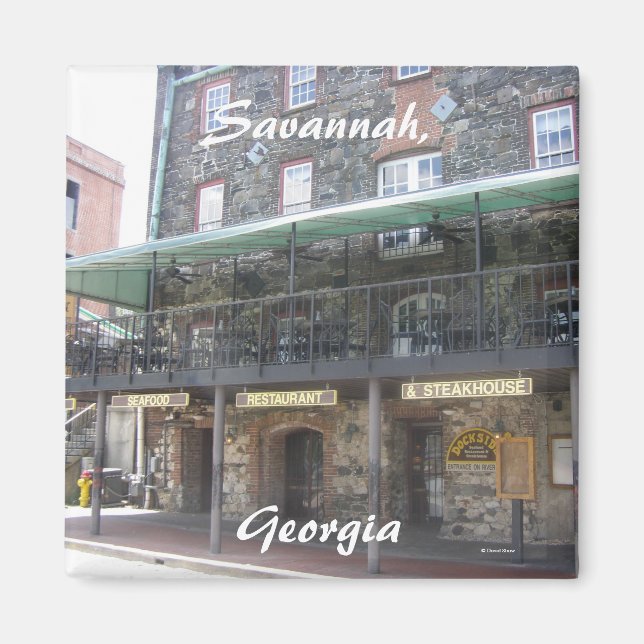 Savannah, Georgien Magnet (Framsidan)