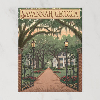 Savannah, Georgien Vykort