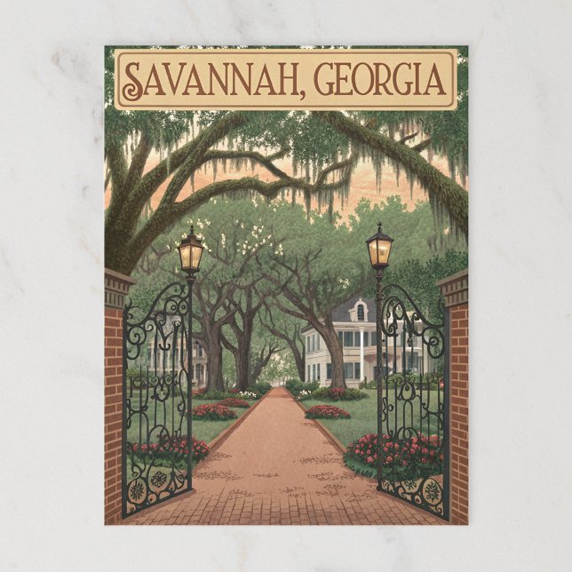 Savannah, Georgien Vykort (Skapare uppladdad)