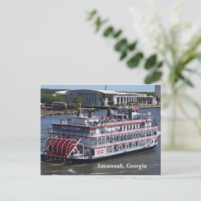 Savannah, Georgiens Riverboat-vykort Vykort (Stående Fram)