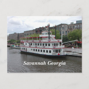 Savannah, Georgiens riverfront Vykort