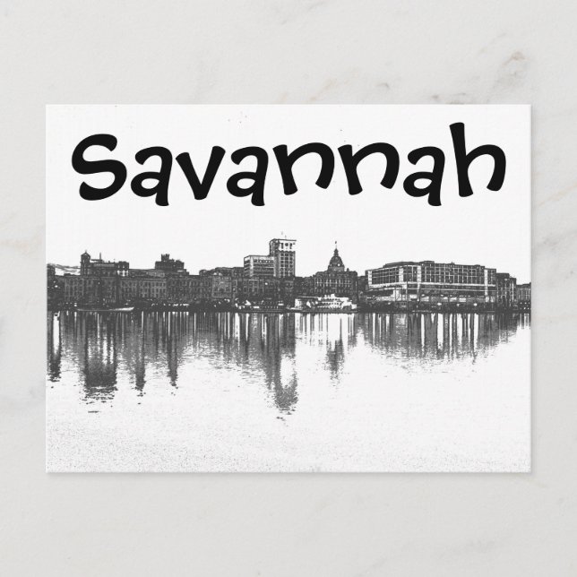 Savannah, Georiga, USA Vykort (Framsida)
