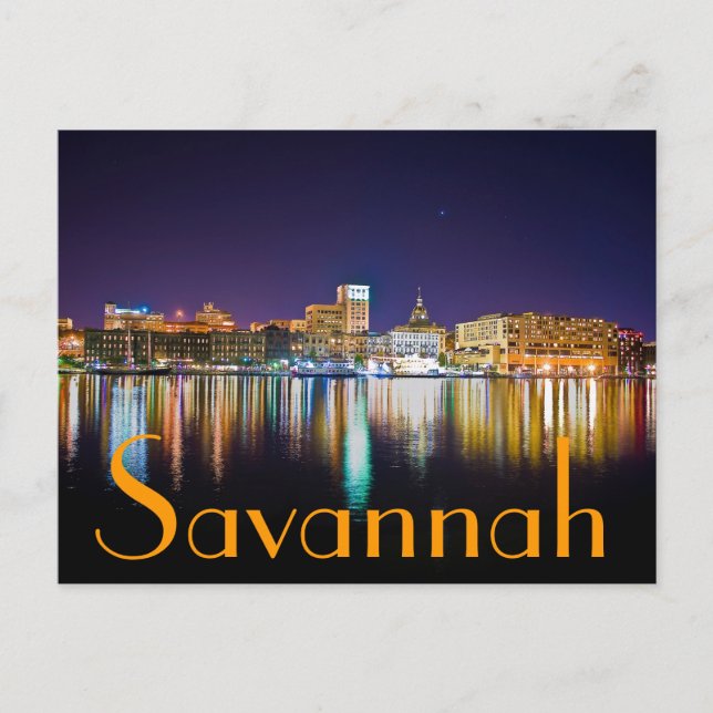 Savannah, Georiga, USA Vykort (Framsida)