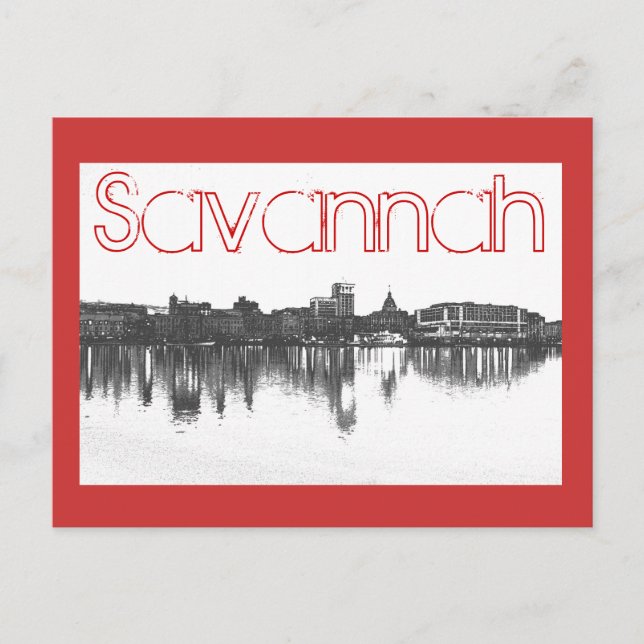 Savannah, Georiga, USA Vykort (Framsida)