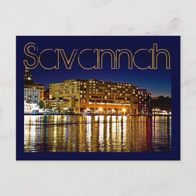 Savannah, Georiga, USA Vykort (Framsida)