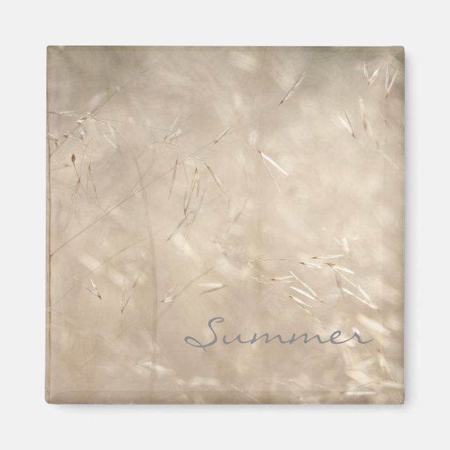 Savannah Golden Grass Summer Magnet (Framsidan)