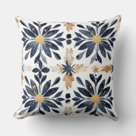 Savannah Hayes Inspired Pillow in Blue and Guld Kudde