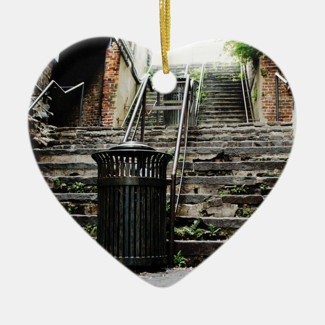 Savannah i city historiska Georgia Julgransprydnad Keramik (Framsidan)